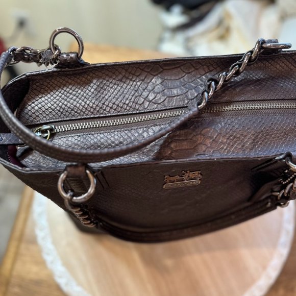 Coach Python Leather Purse - Picture 3 of 4